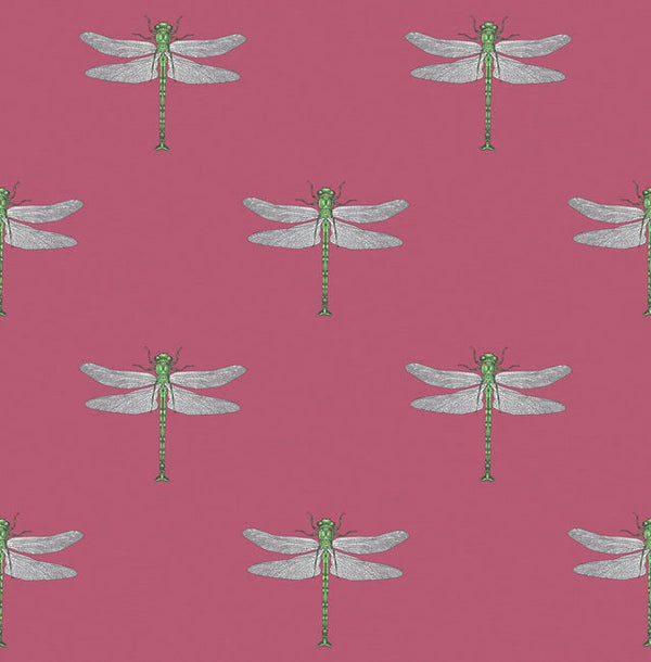 Rose Pink, Green, Metallic Silver, and Black