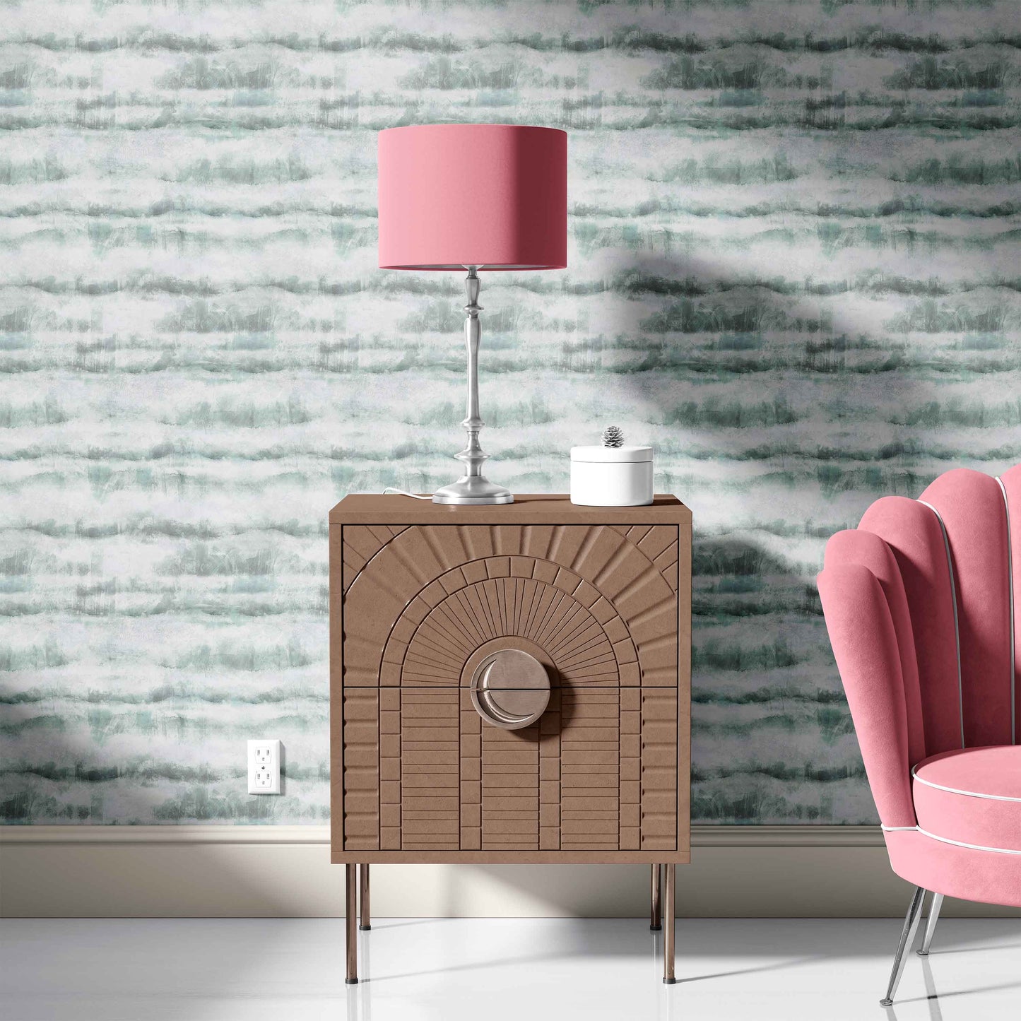 blue_A wallpaper with a subtle blue watercolor pattern featuring elegant