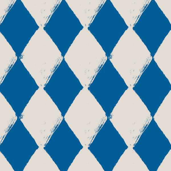 blue_A wallpaper pattern featuring a geometric diamond design with blue and white colors.