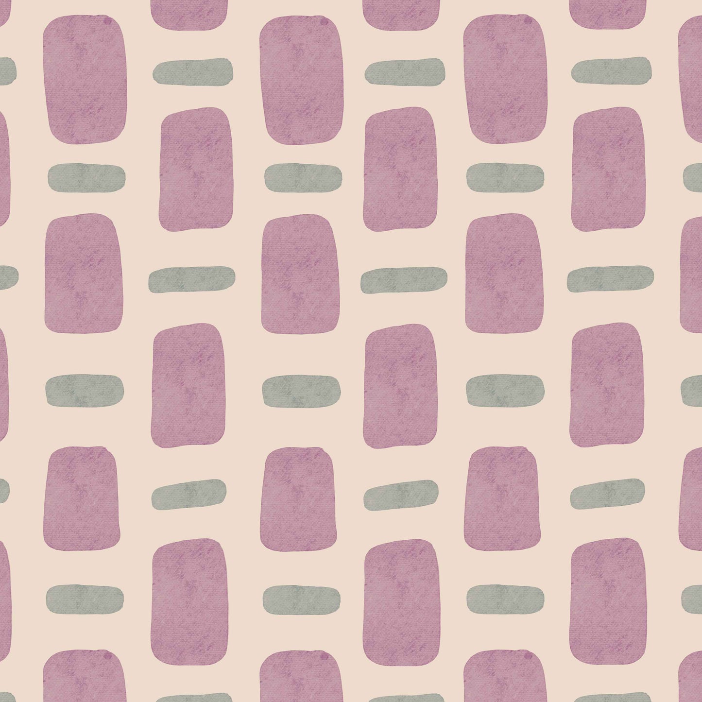 lilac_wallpaper with a geometric pattern featuring rectangles in a variety of colors including green, purple on a beige background.