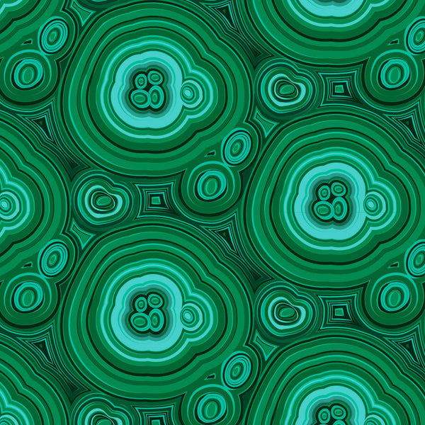 green_wallpaper with an illustrated agate pattern, predominantly in shades of green and teal.