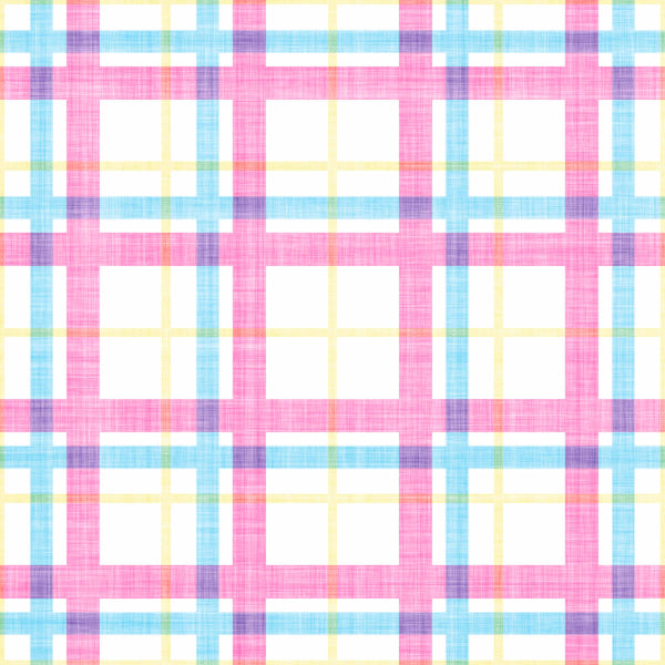 brights_A colorful checkered wallpaper pattern with pink, yellow, and blue.