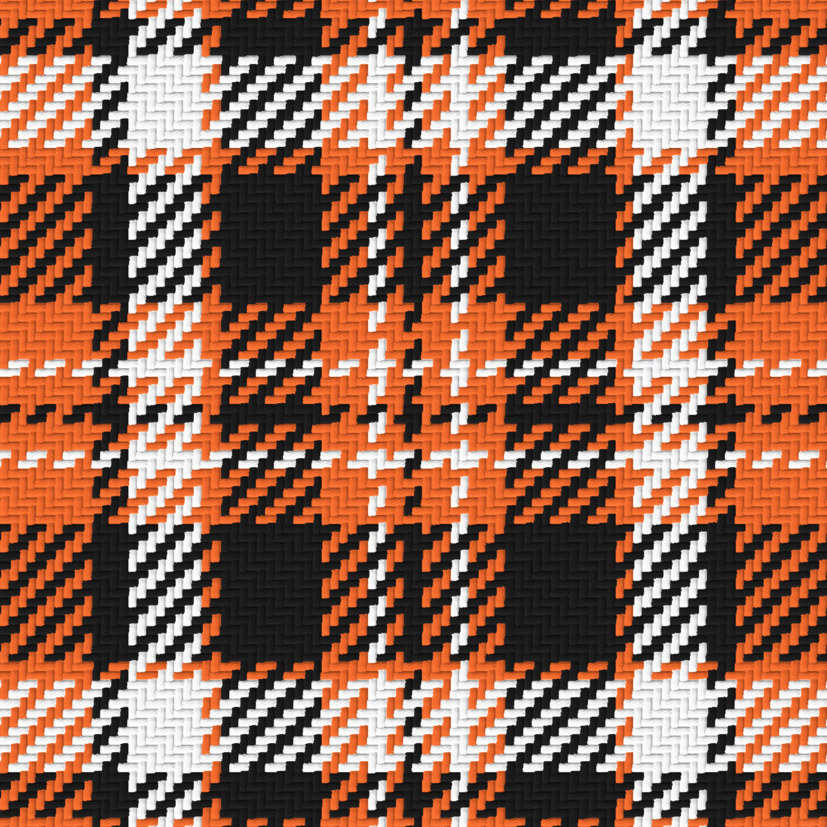 Orange, Near Black & White — Alderwick — Pattern detail