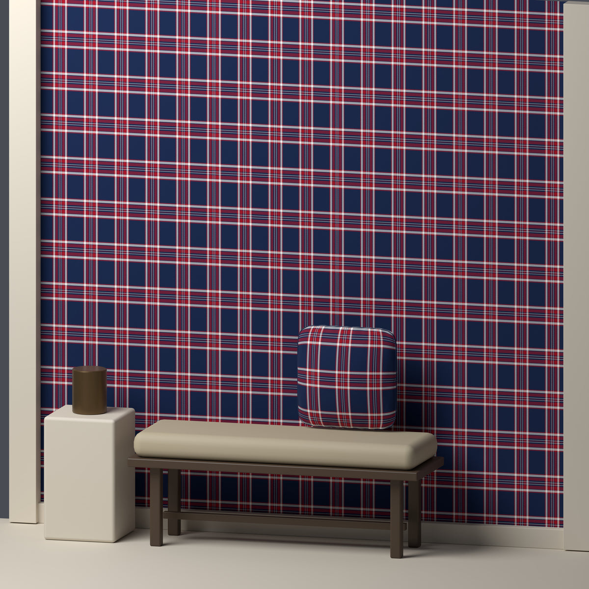 Navy, Red & White — Alderwick — In a room