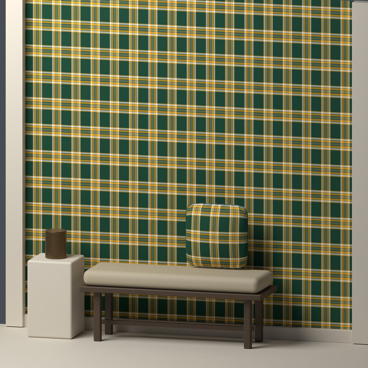 Forest Green, Gold & White — Alderwick — In a room