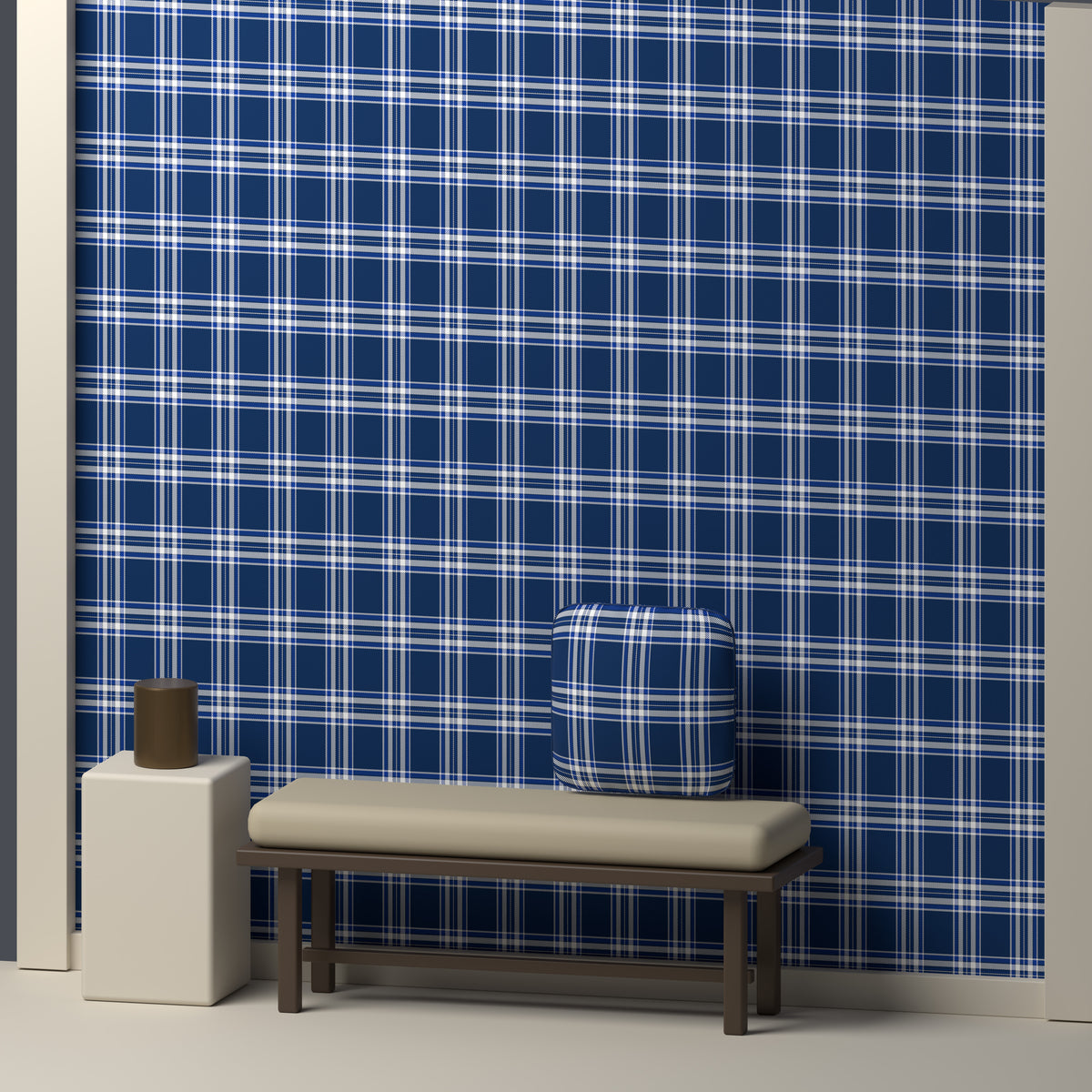 Navy, White & Royal Blue — Alderwick — In a room