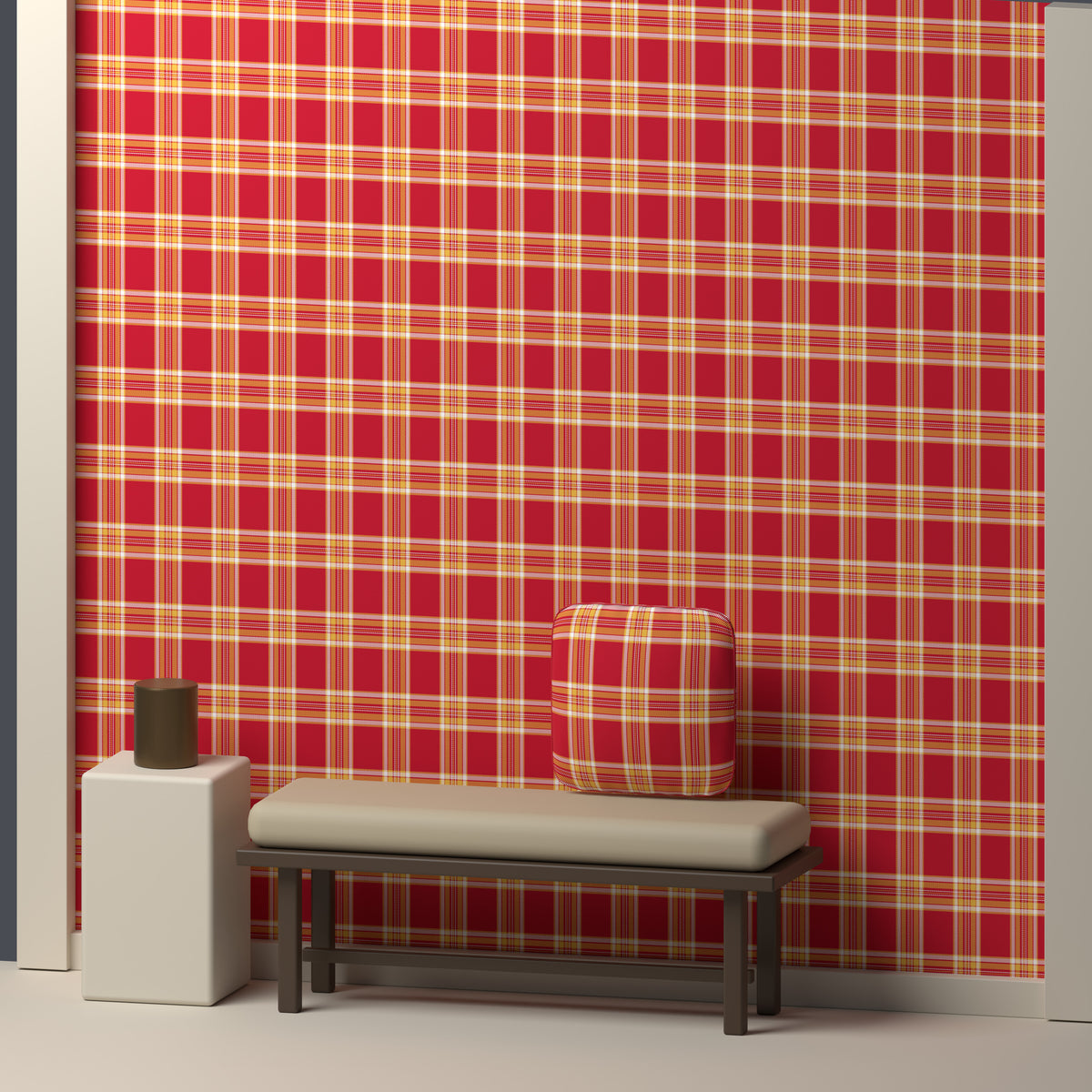 Cardinal, Warm Gold & White — Alderwick — In a room