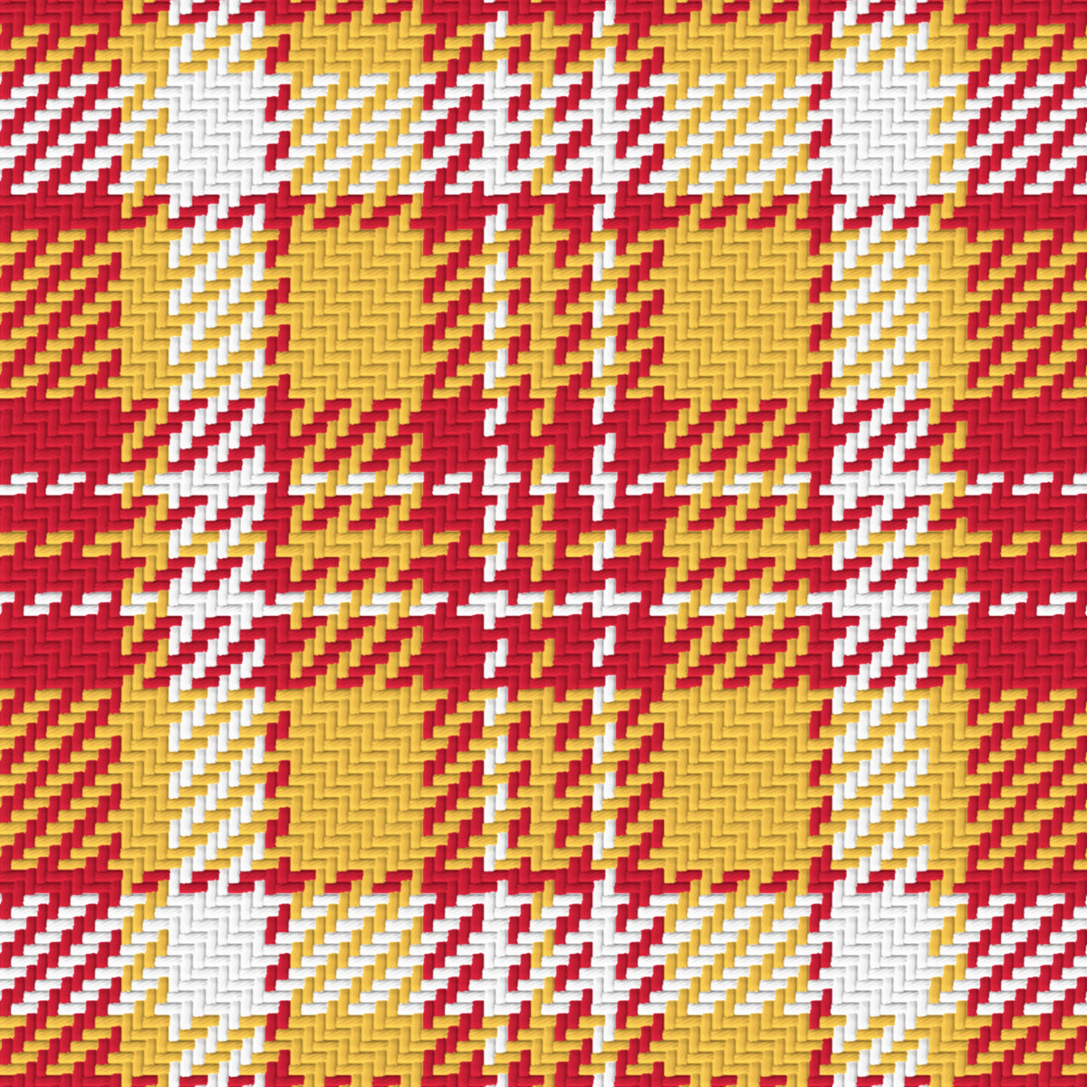 Cardinal, Warm Gold & White — Alderwick — Pattern detail