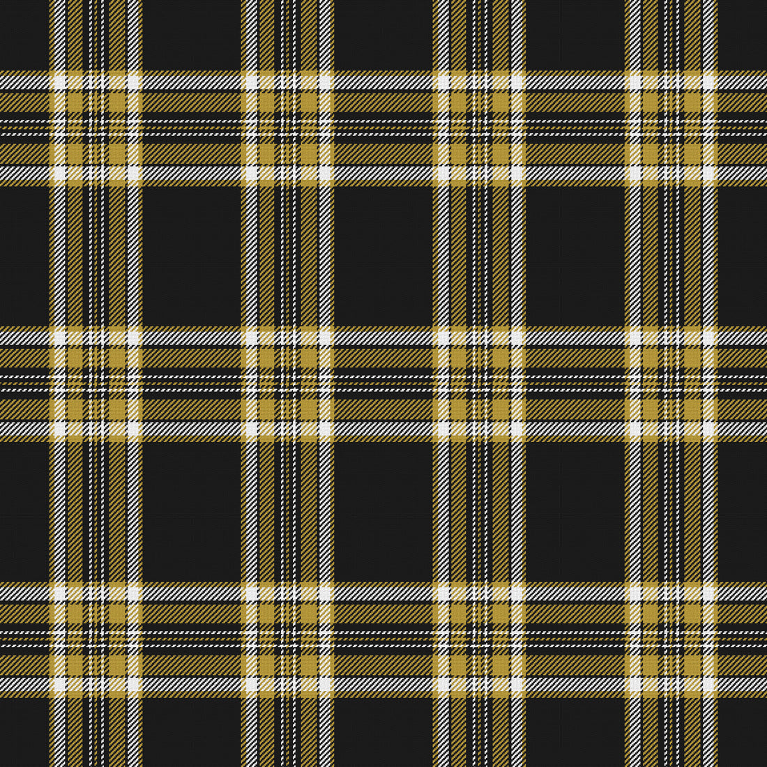 Near Black, Antique Gold & White · Palette 016 — Alderwick — Full pattern