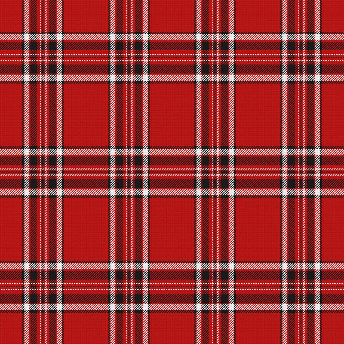 Deep Red, Near Black & White · Palette 017 — Alderwick — Full pattern