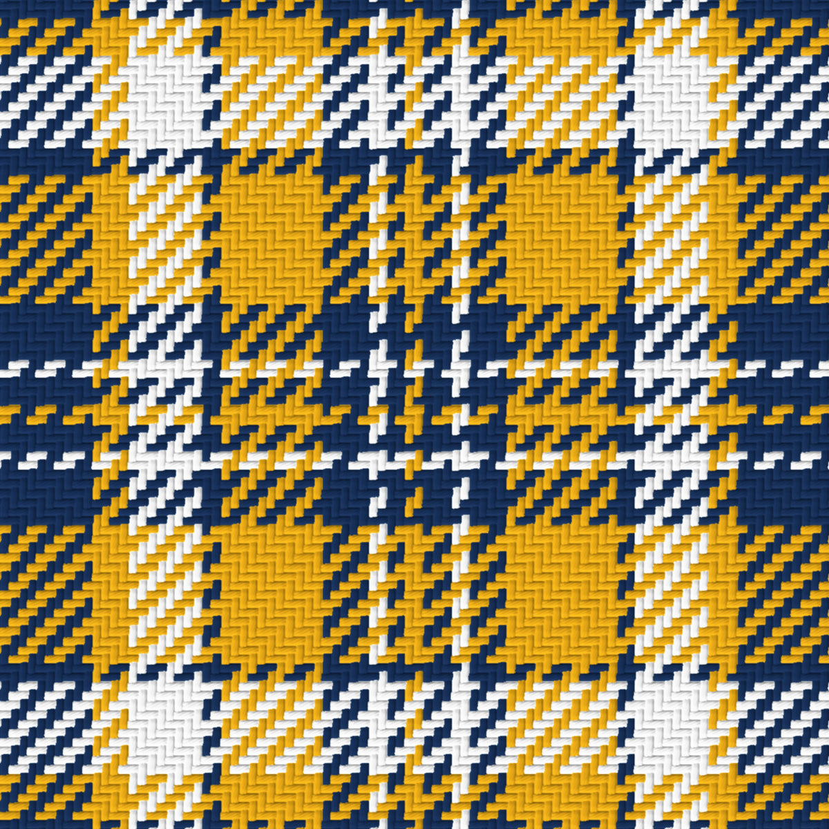 Deep Navy, Gold & White — Alderwick — Pattern detail