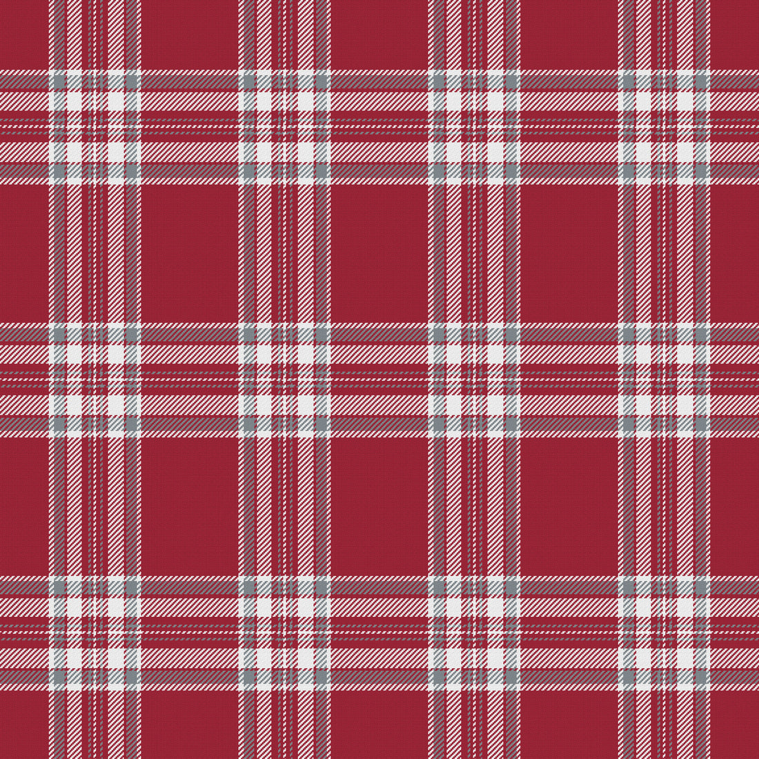 Deep Crimson, White & Slate Gray — Alderwick — Full pattern