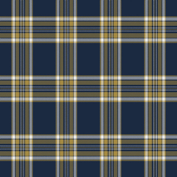 Alderwick — Midnight Navy, Antique Gold & White — v037 — full pattern