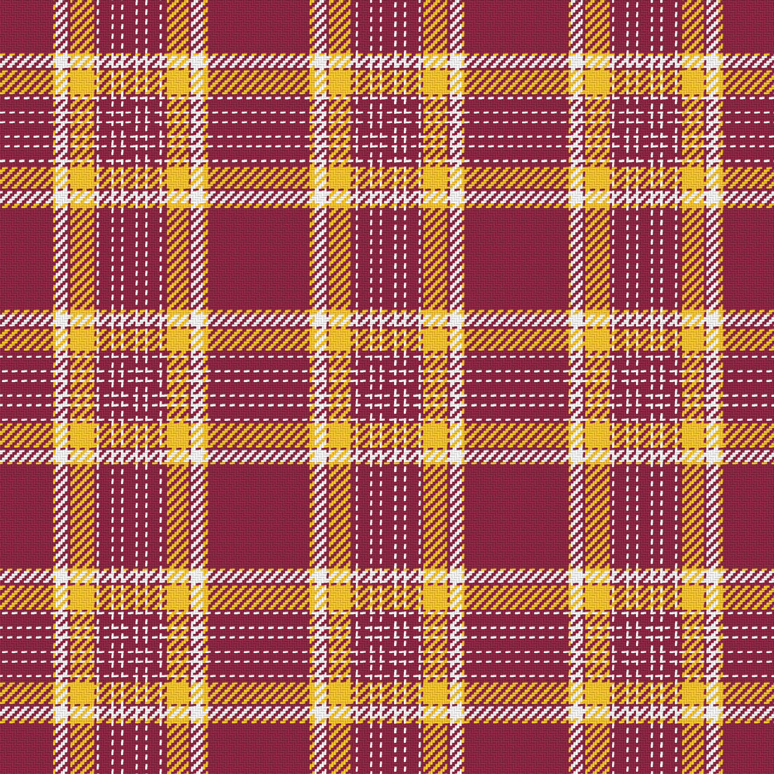 Maroon, Gold & White — Heritage — Full pattern