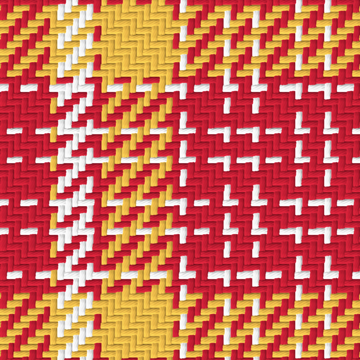 Cardinal, Warm Gold & White — Heritage — Pattern detail
