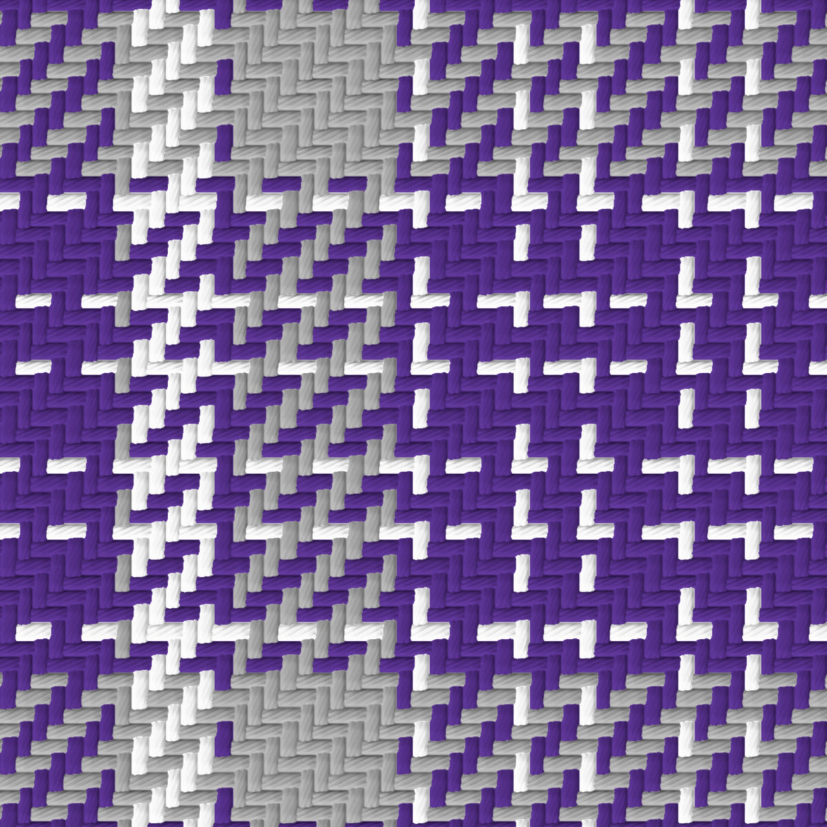 Royal Purple, Silver Gray & White — Heritage — Pattern detail