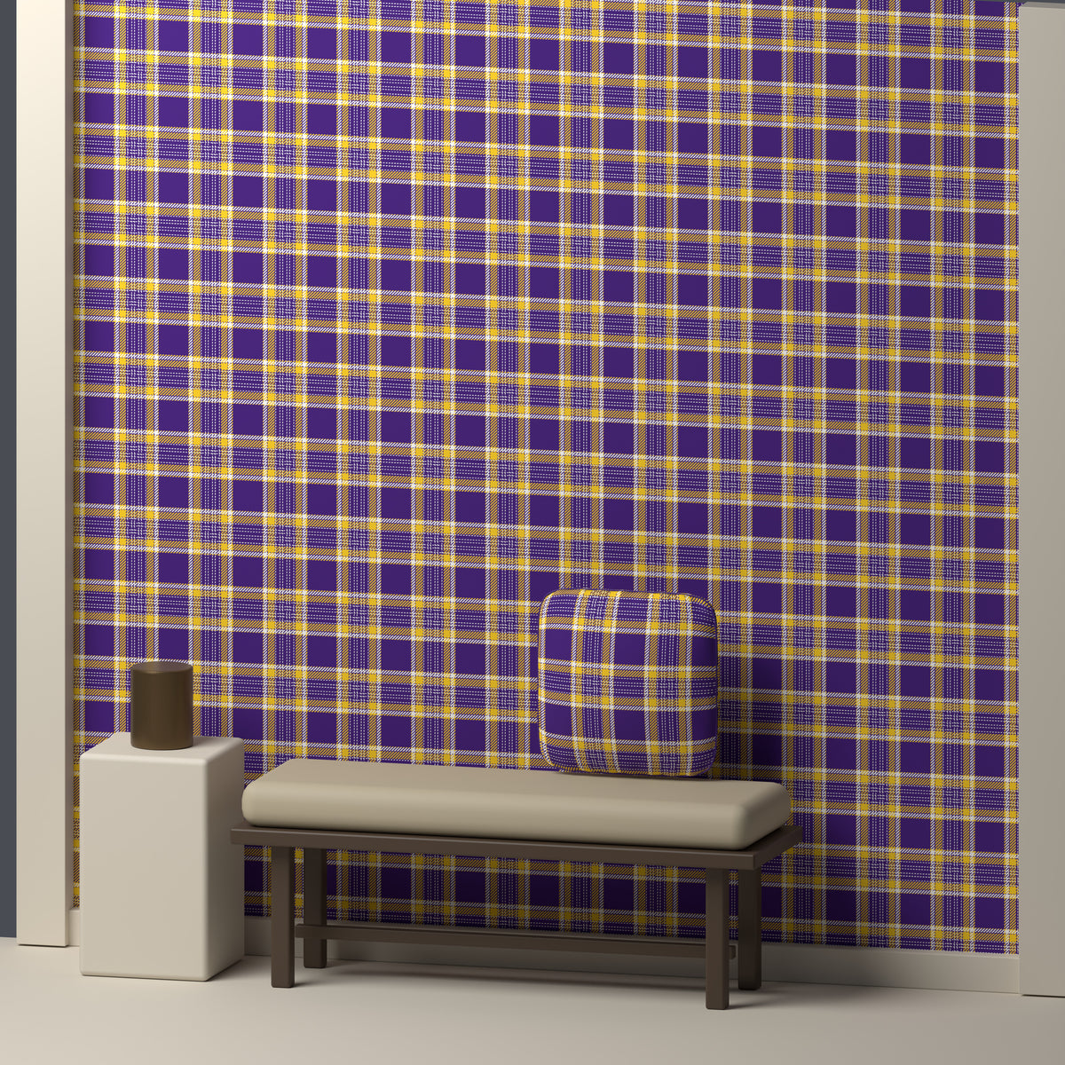 Purple, Golden Yellow & White — Heritage — In a room