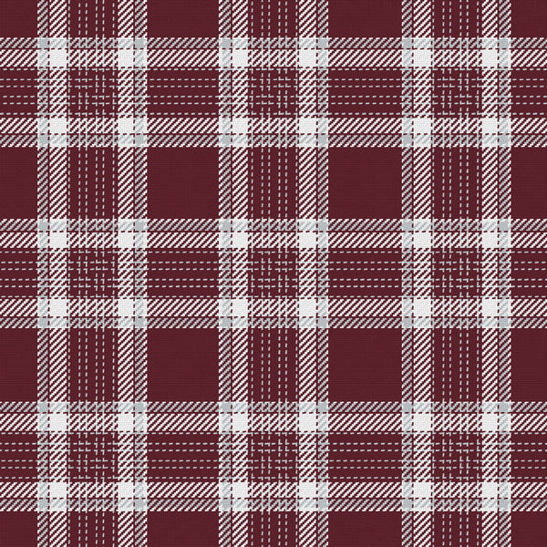 Heritage — Maroon, White & Light Gray — v026 — full pattern