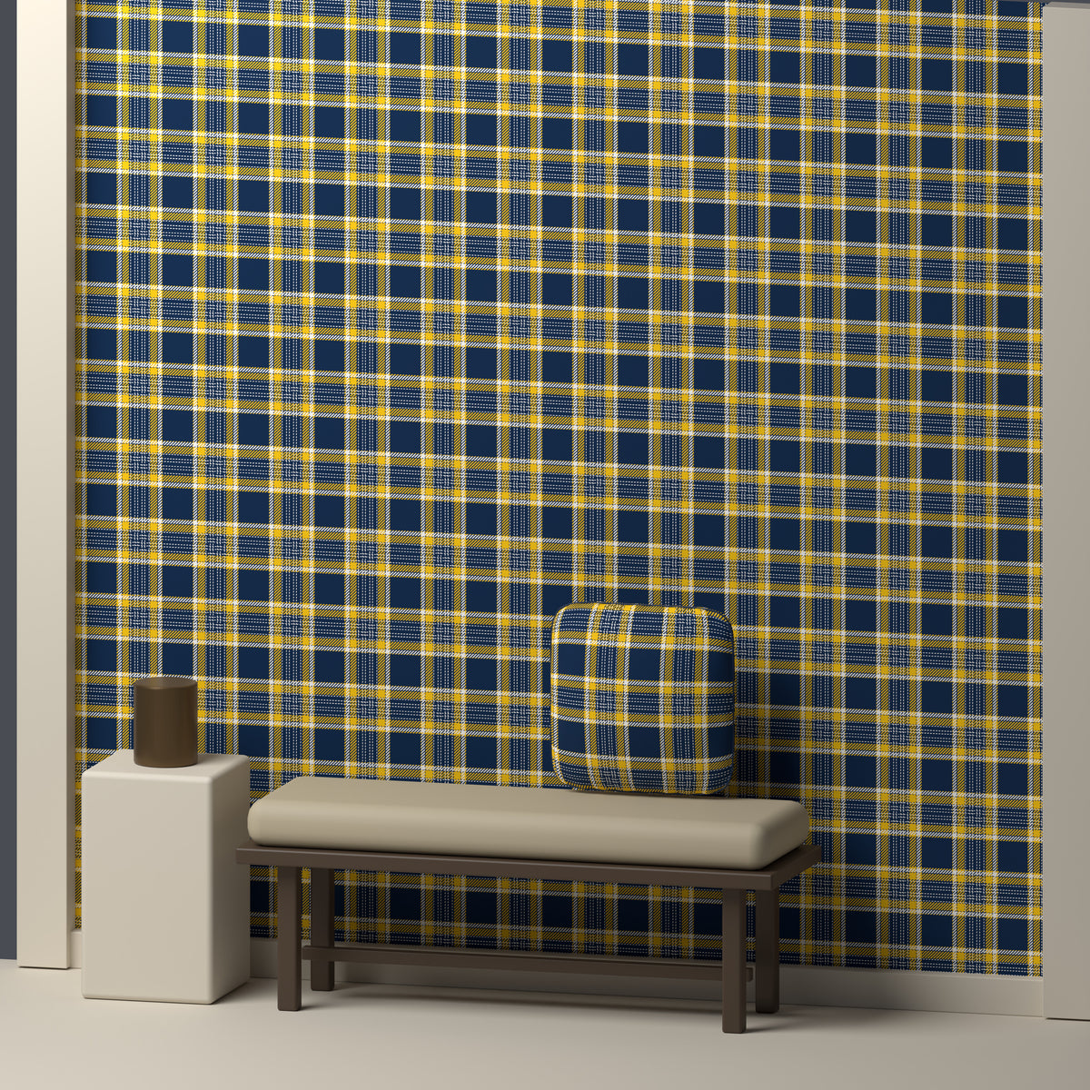 Navy, Maize & White — Heritage — In a room