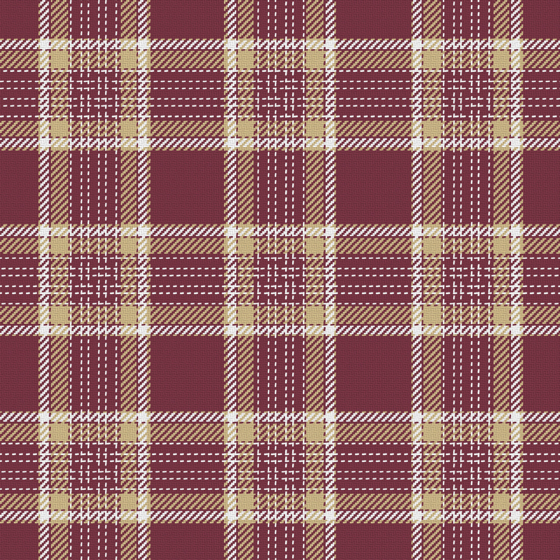Garnet, Champagne Gold & White — Heritage — Full pattern