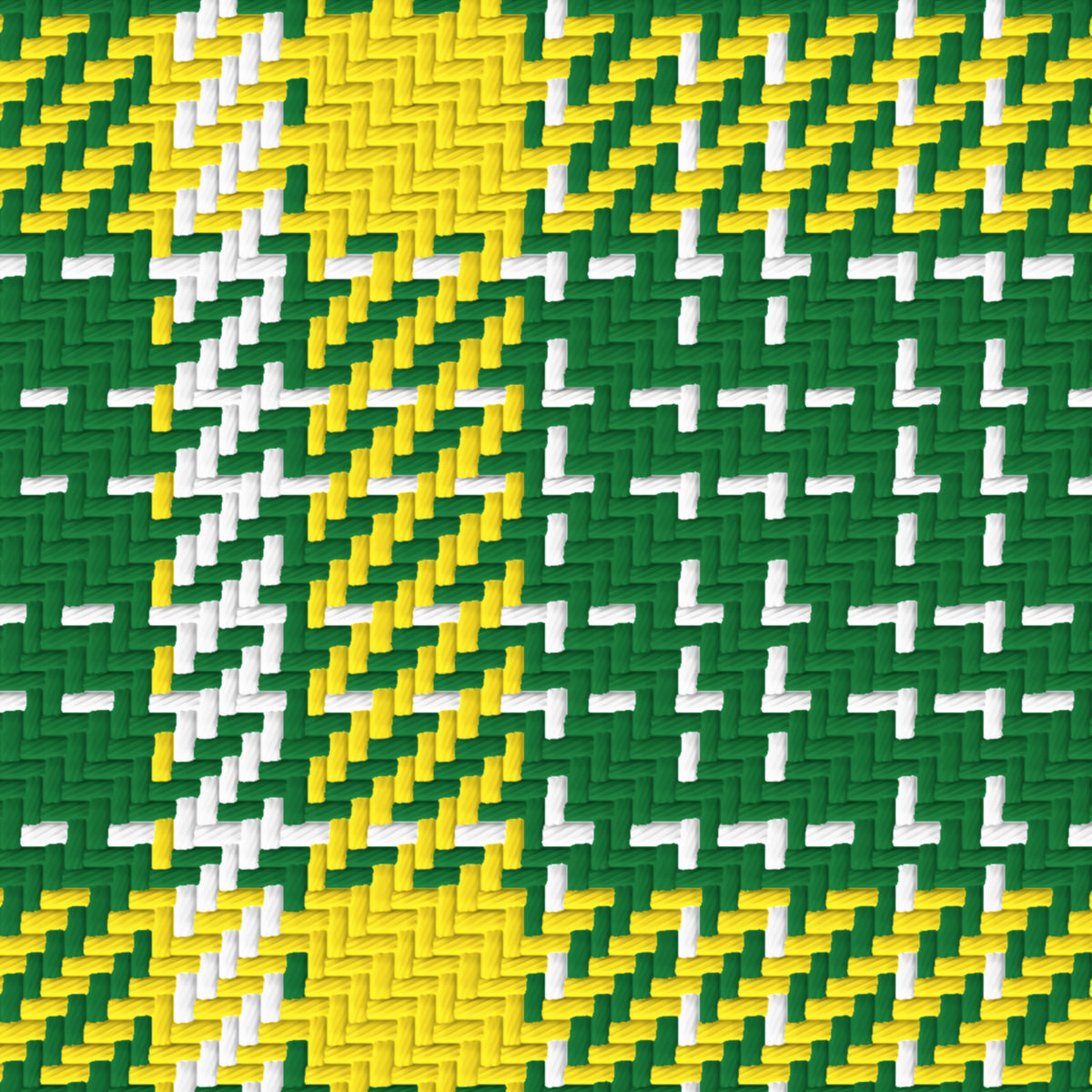 Deep Green, Golden Yellow & White — Heritage — Pattern detail