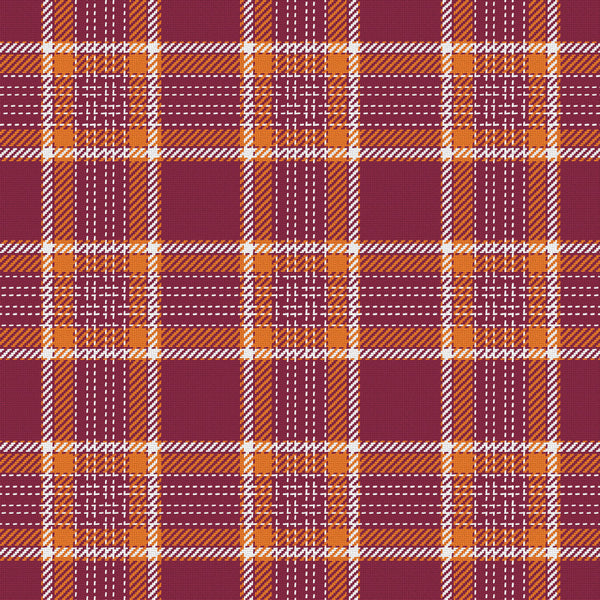 Heritage — Maroon, Burnt Orange & White — v050 — full pattern