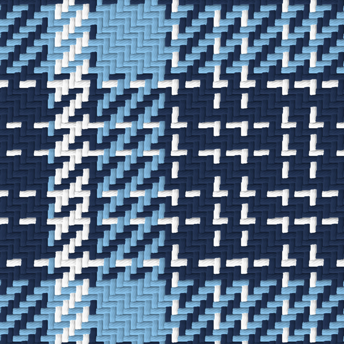Navy, Powder Blue & White — Heritage — Pattern detail