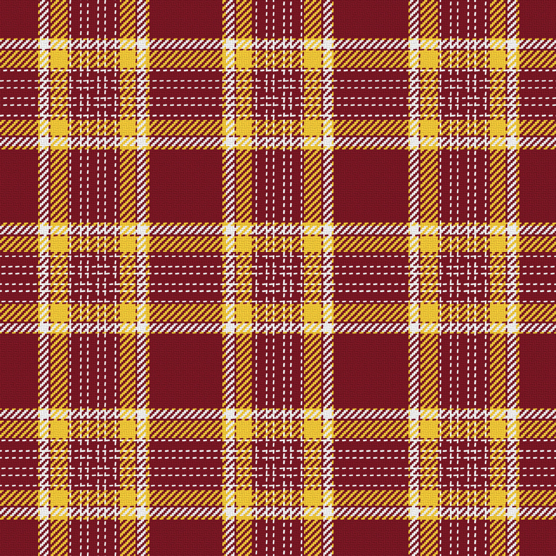 Maroon, Gold & White · Palette 057 — Heritage — Full pattern