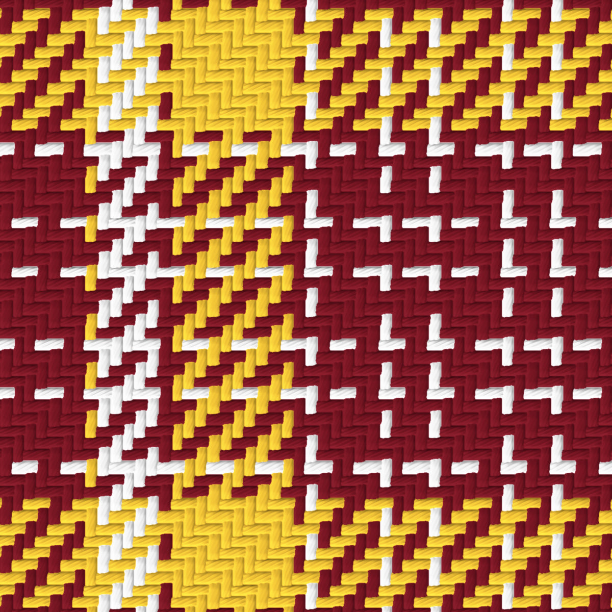 Maroon, Gold & White · Palette 057 — Heritage — Pattern detail