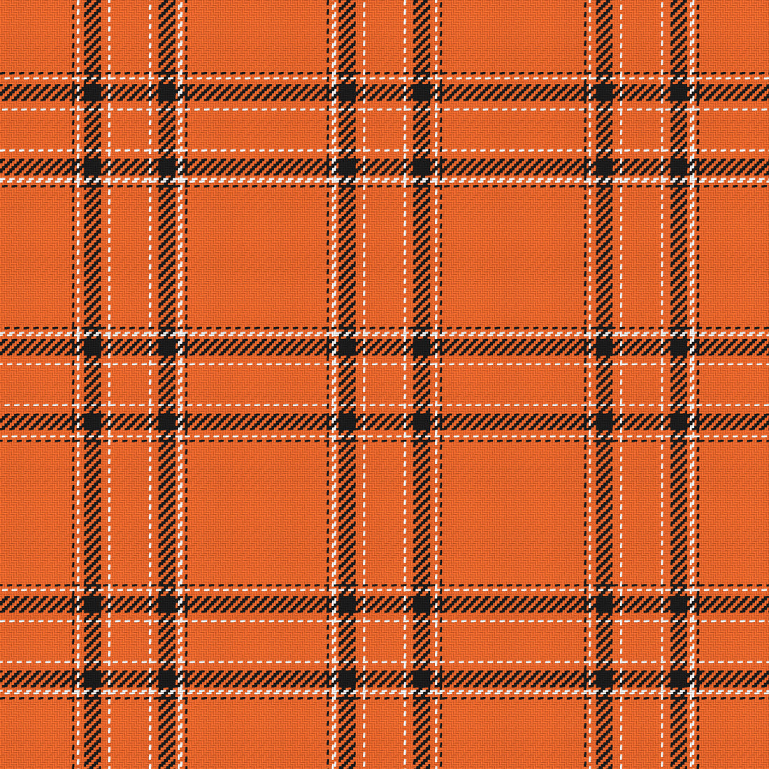 Orange, Near Black & White — Tailored — Full pattern