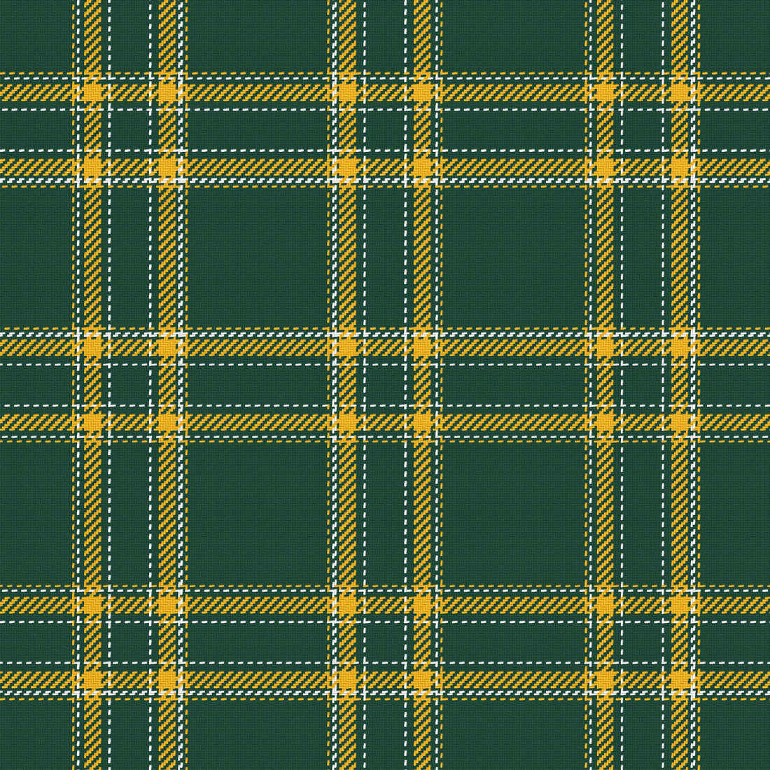Forest Green, Gold & White — Tailored — Full pattern