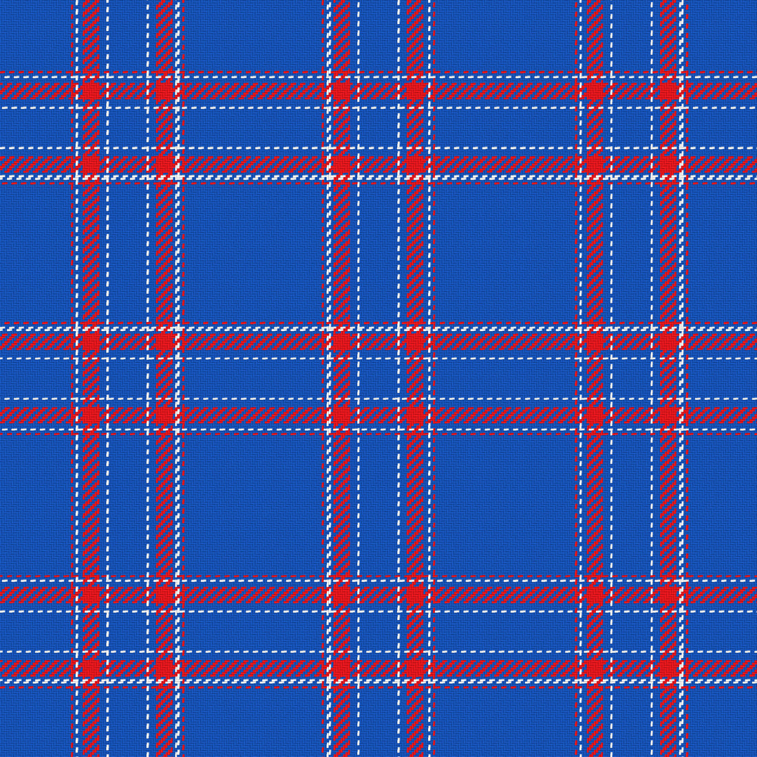 Blue, Crimson & White — Tailored — Full pattern