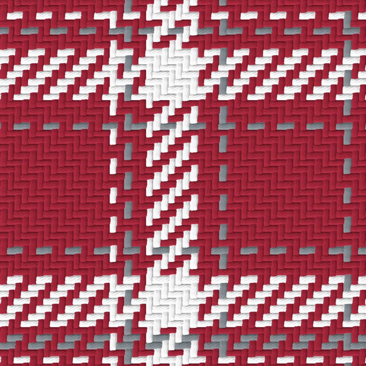 Deep Crimson, White & Slate Gray — Tailored — Pattern detail