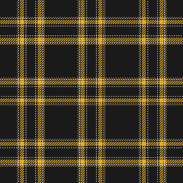 Tailored — Near Black, Golden Yellow & White — v027 — full pattern