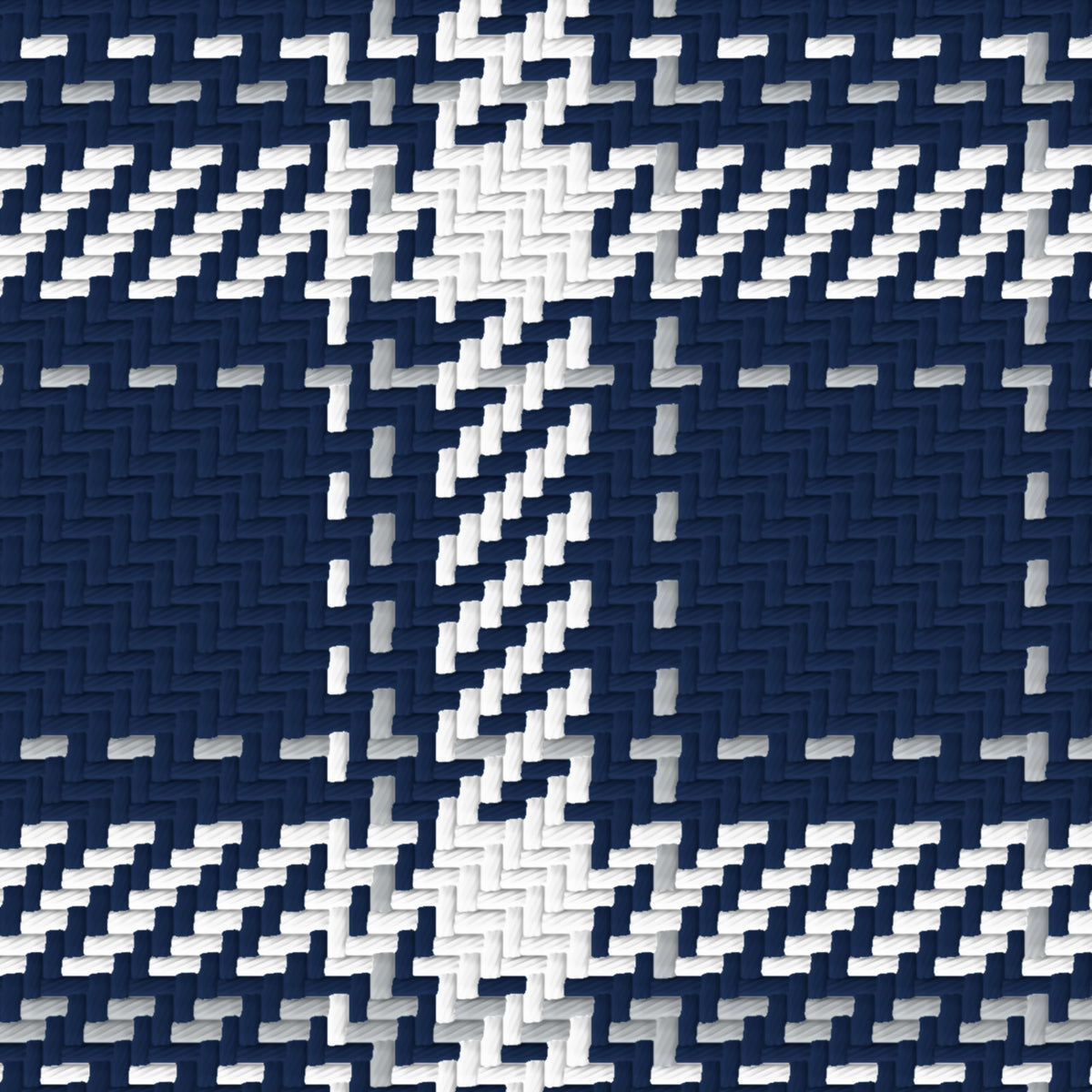 Deep Navy, White & Silver Gray — Tailored — Pattern detail