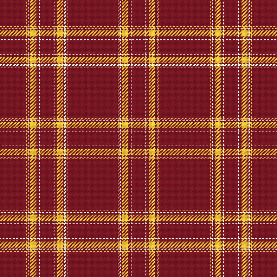 Maroon, Gold & White · Palette 057 — Tailored — Full pattern