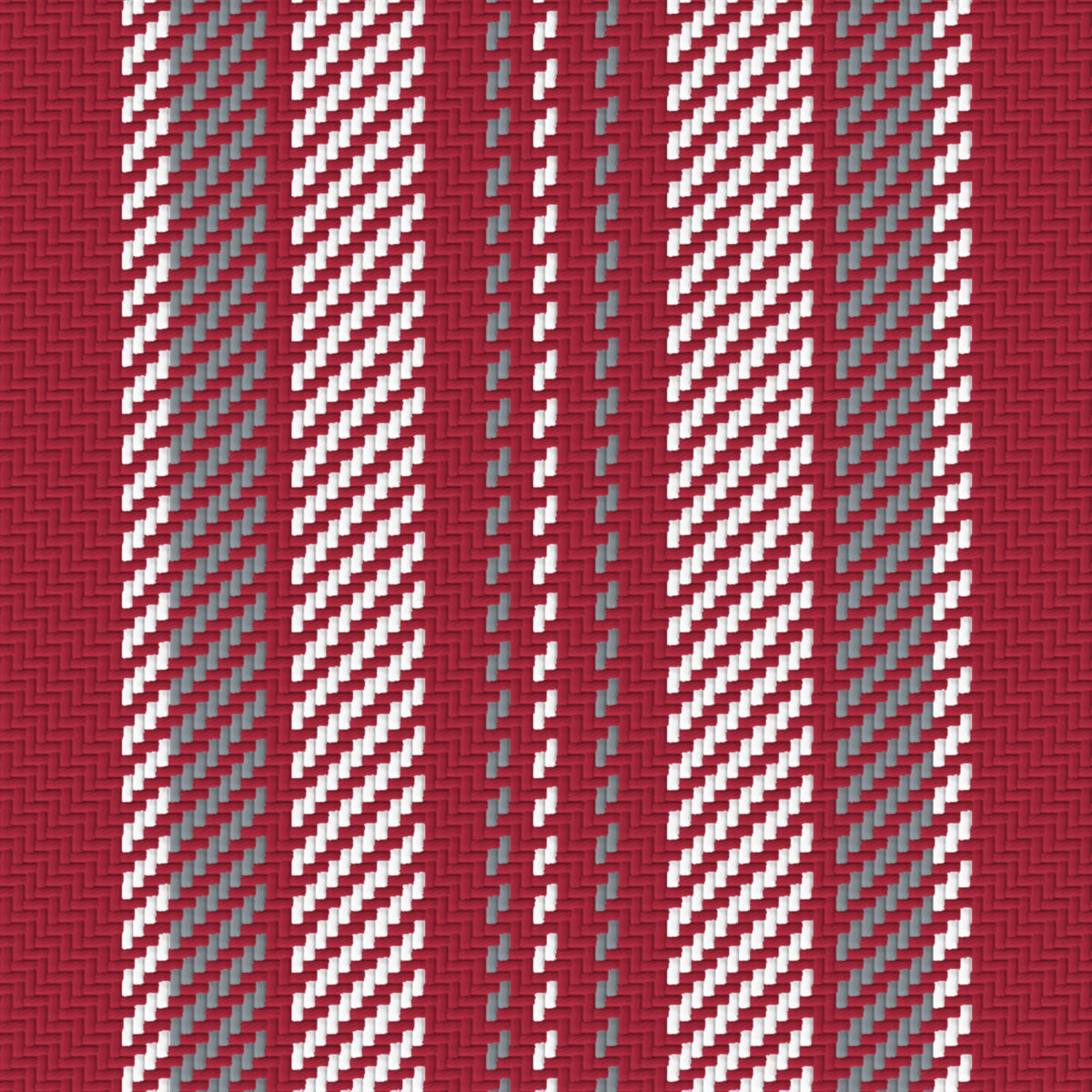 Deep Crimson, White & Slate Gray — Ashbourne — Pattern detail