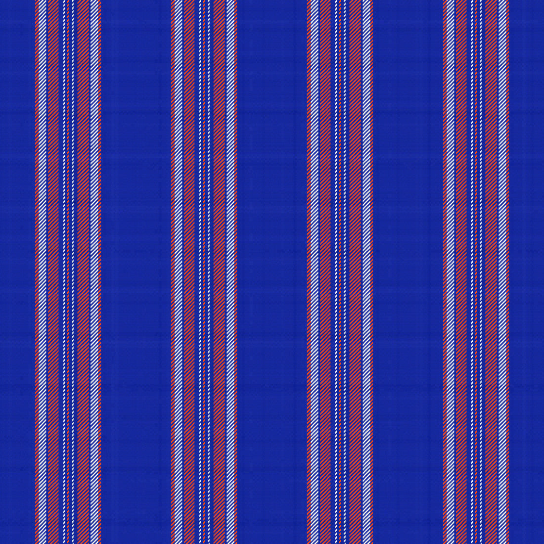 Blue, Orange & White — Ashbourne — Full pattern