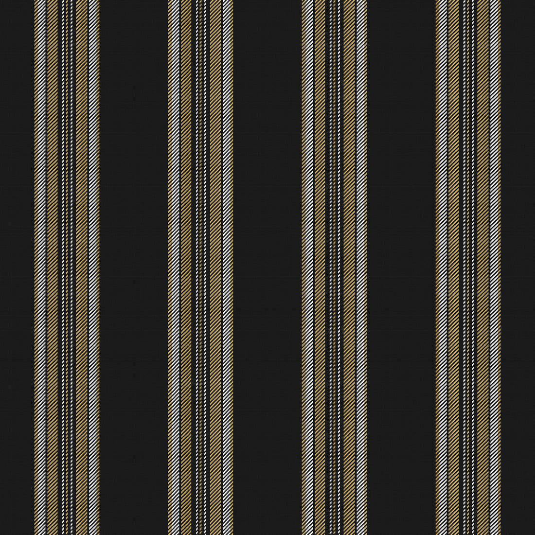 Near Black, Antique Gold & White · Palette 034 — Ashbourne — Full pattern