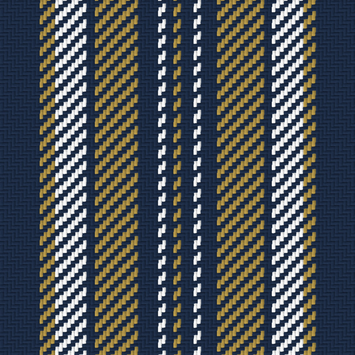 Midnight Navy, Antique Gold & White — Ashbourne — Pattern detail