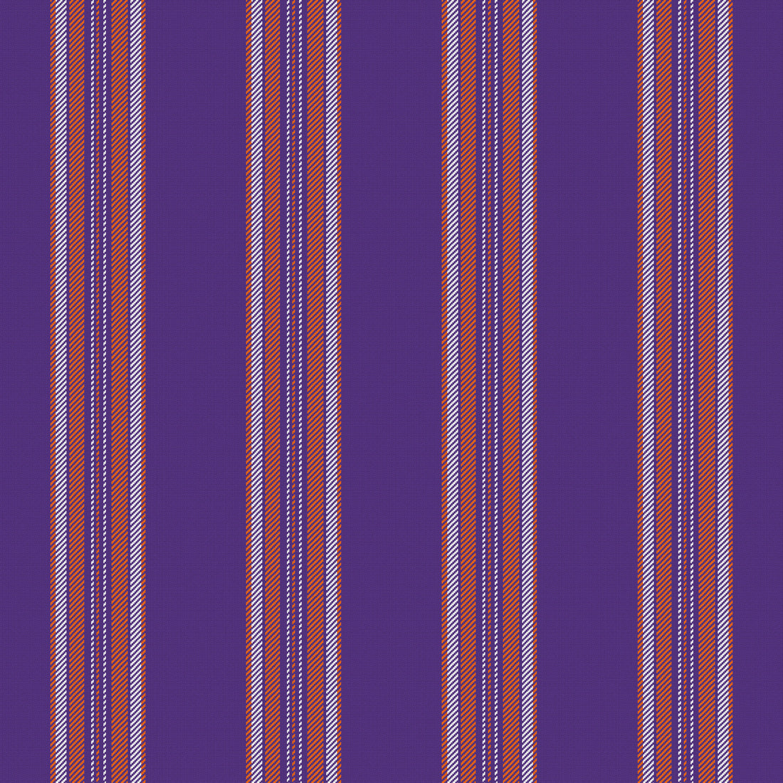 Deep Purple, Orange & White — Ashbourne — Full pattern
