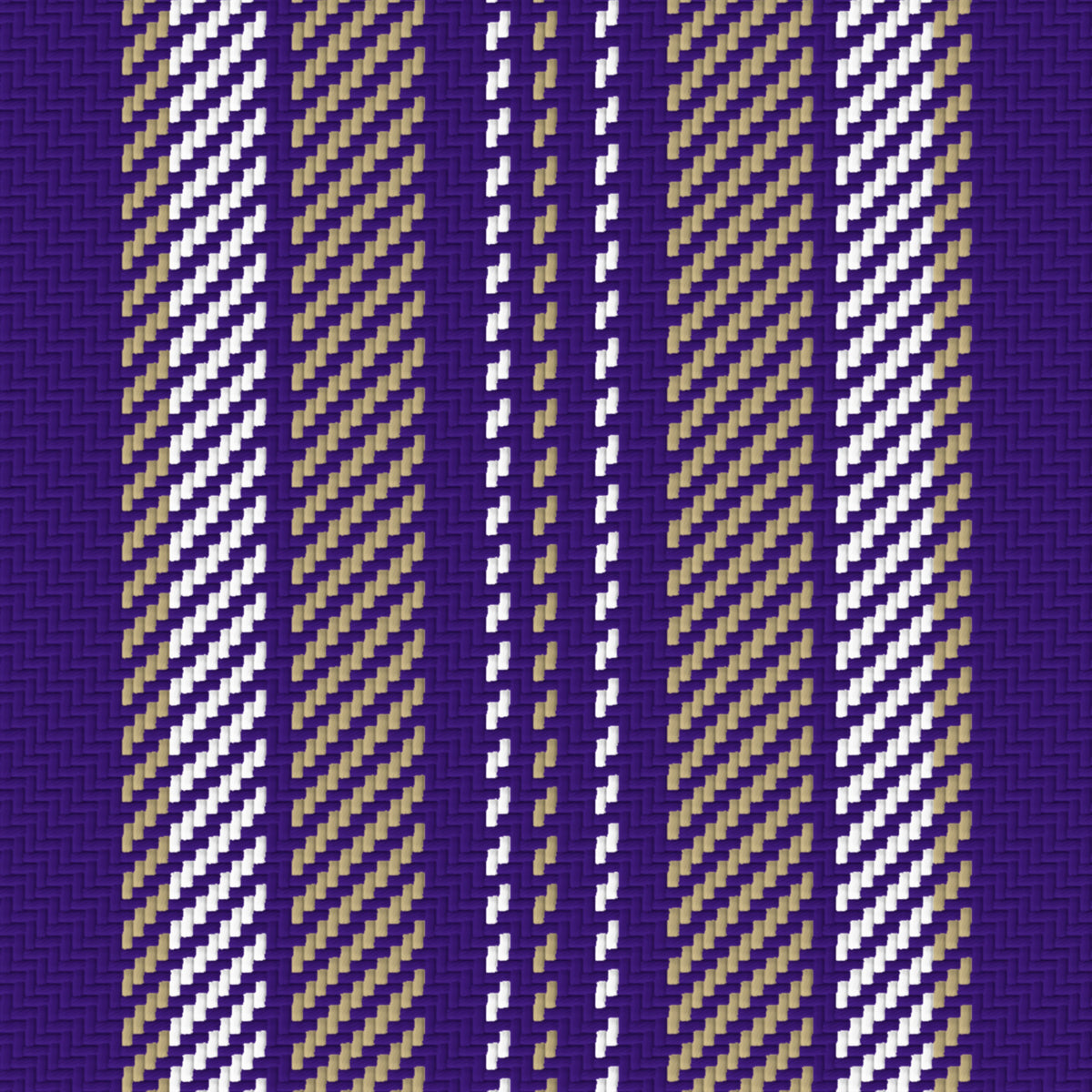 Deep Purple, Muted Gold & White — Ashbourne — Pattern detail