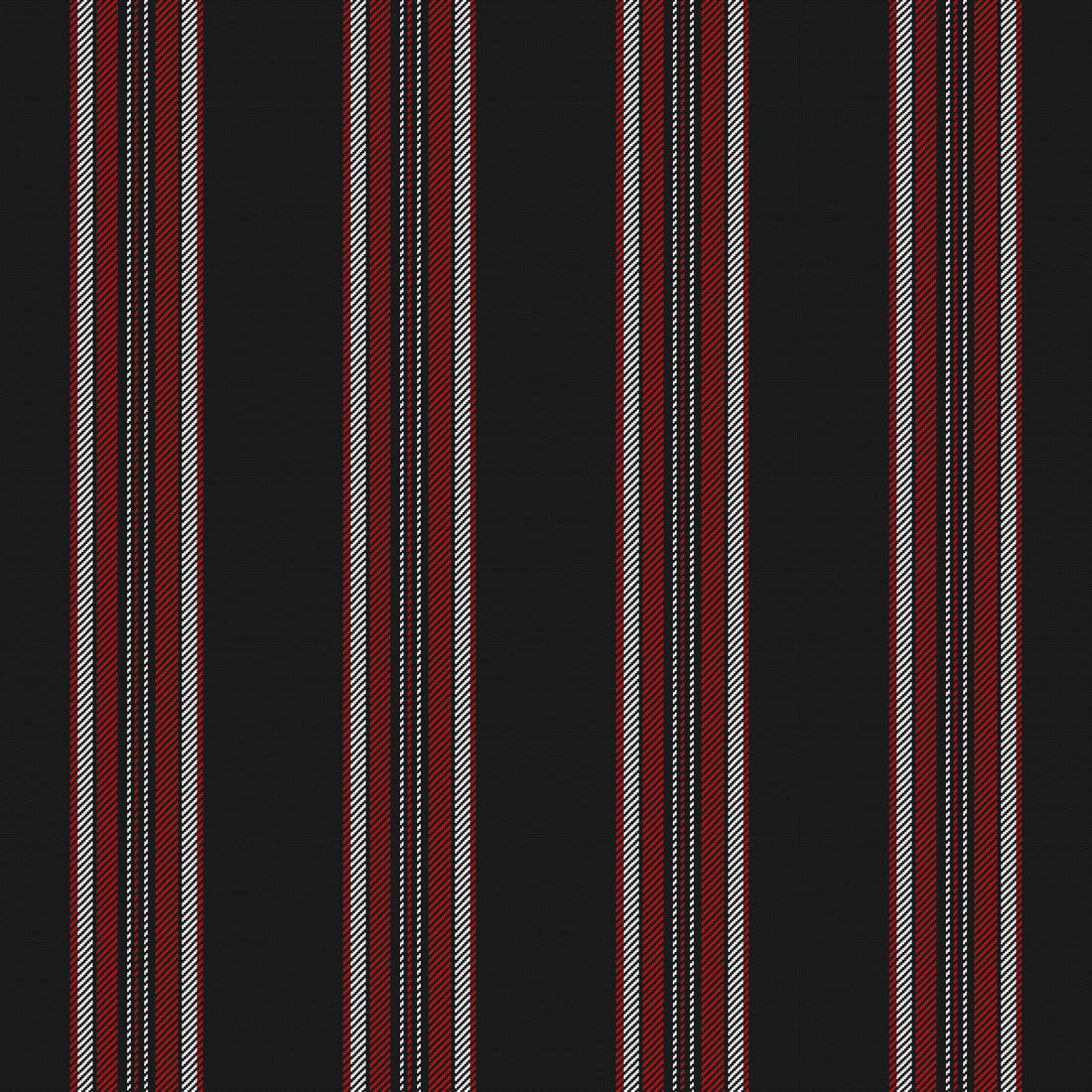 Near Black, Deep Red & White — Ashbourne — Full pattern