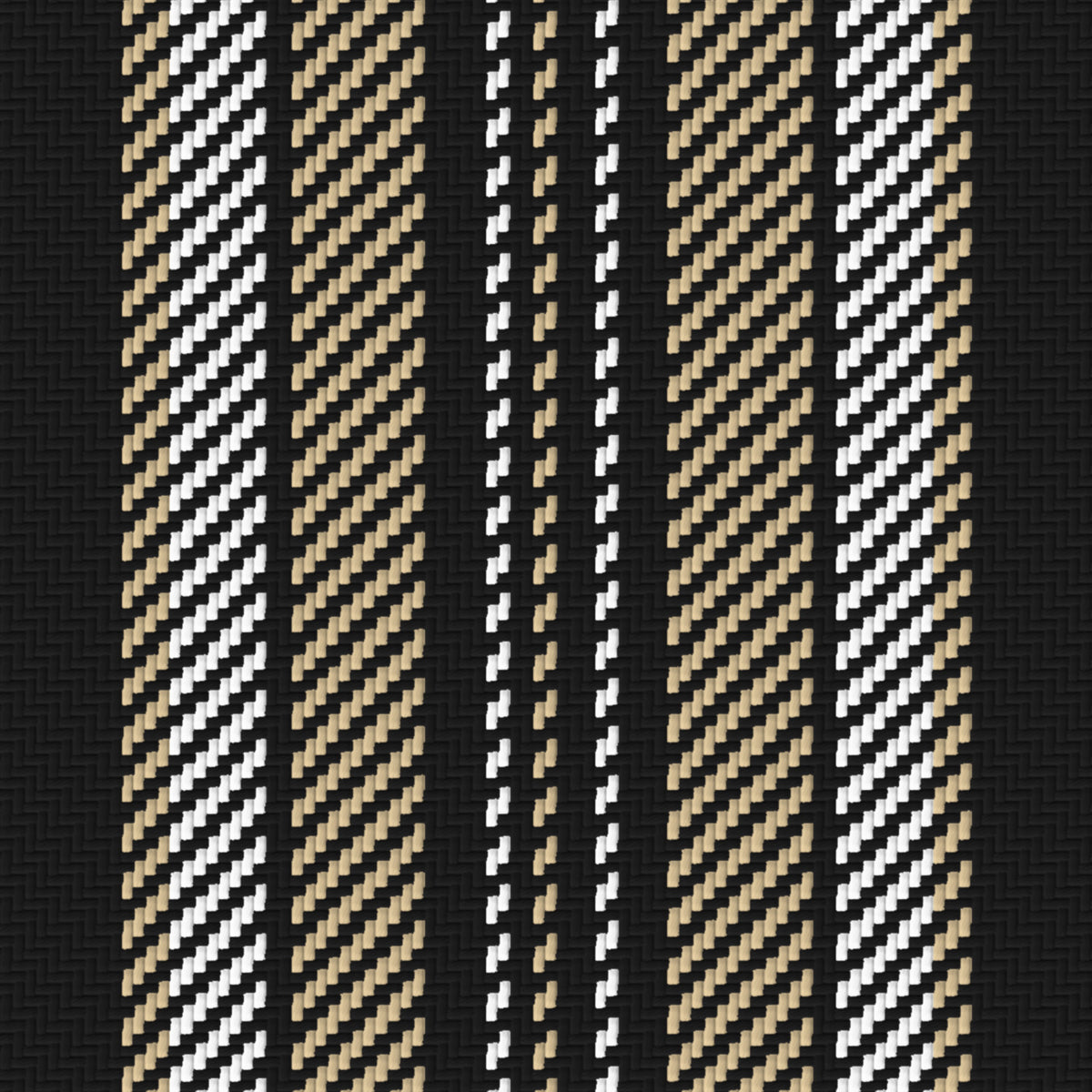 Near Black, Old Gold & White — Ashbourne — Pattern detail