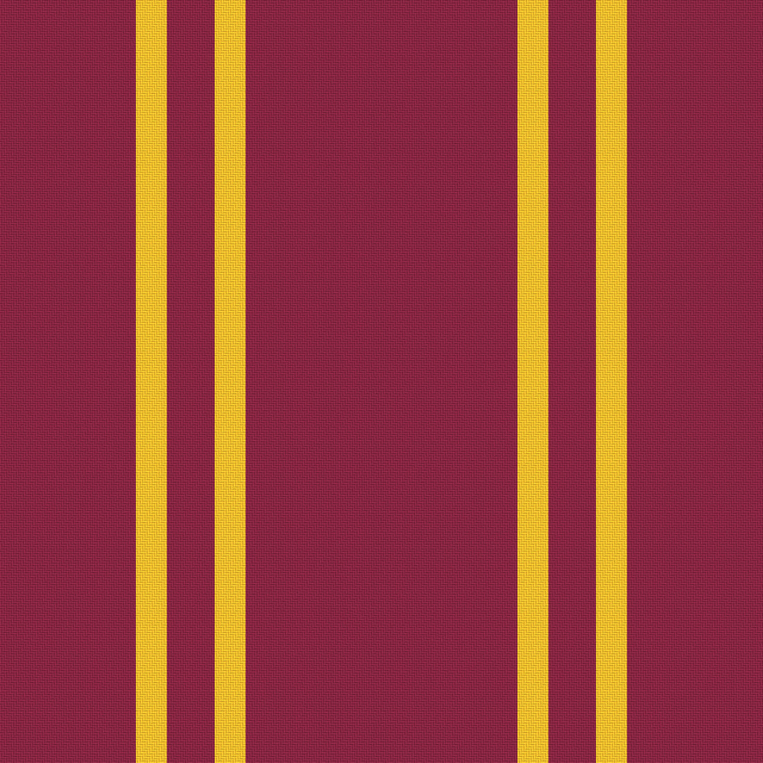 Maroon, Gold & White — Double Track — Full pattern