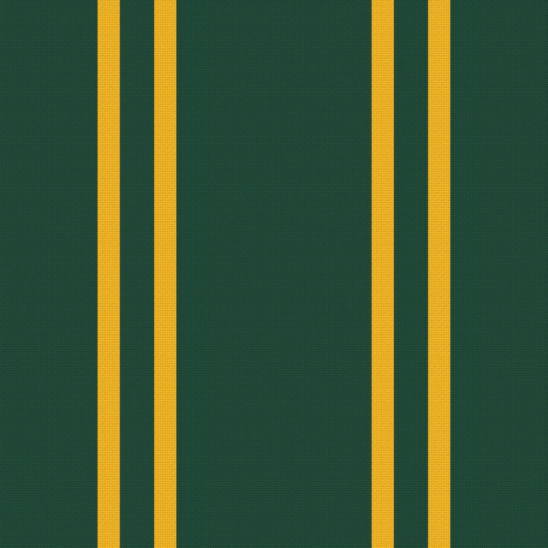Forest Green, Gold & White — Double Track — Full pattern