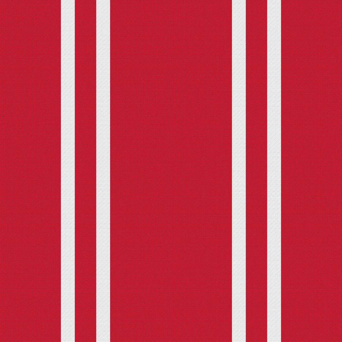 Scarlet, White & Near Black — Double Track — Full pattern
