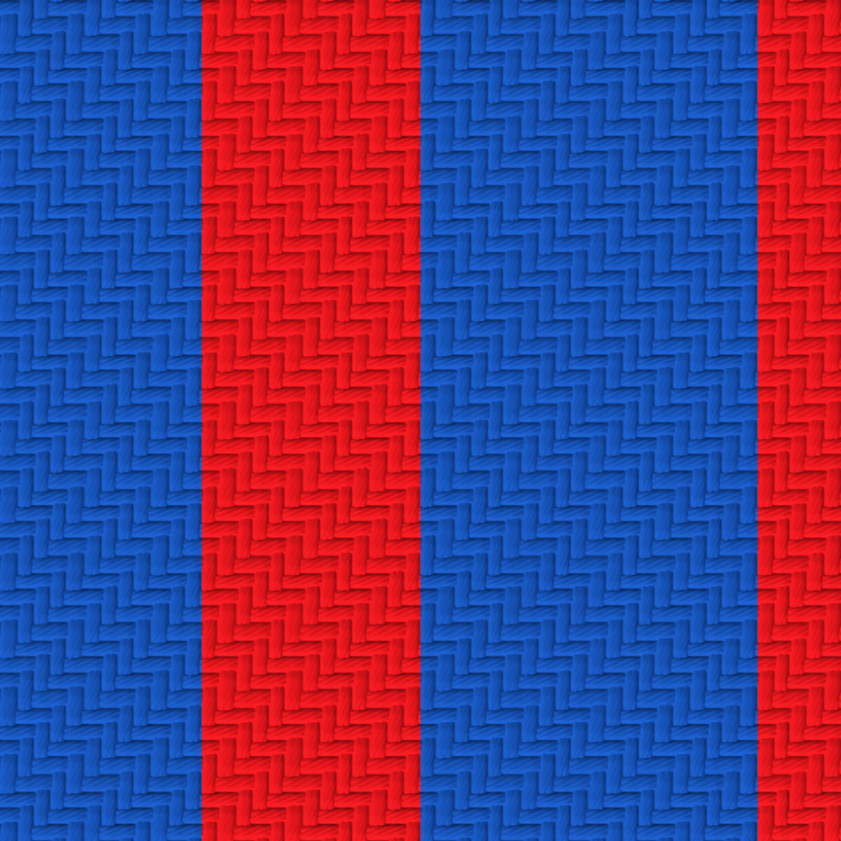 Blue, Crimson & White — Double Track — Pattern detail