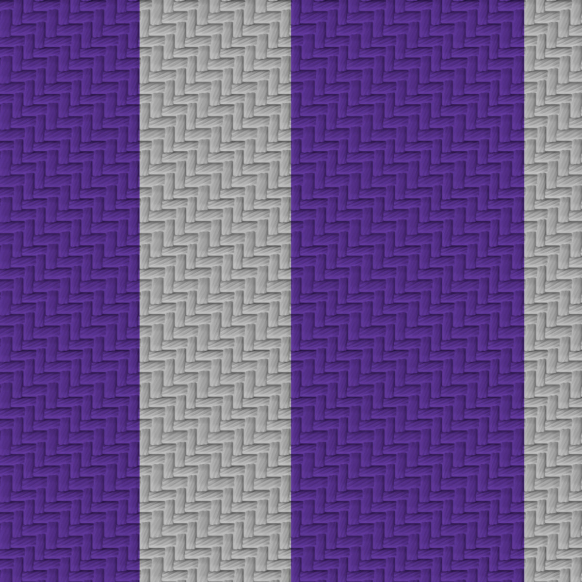 Royal Purple, Silver Gray & White — Double Track — Pattern detail