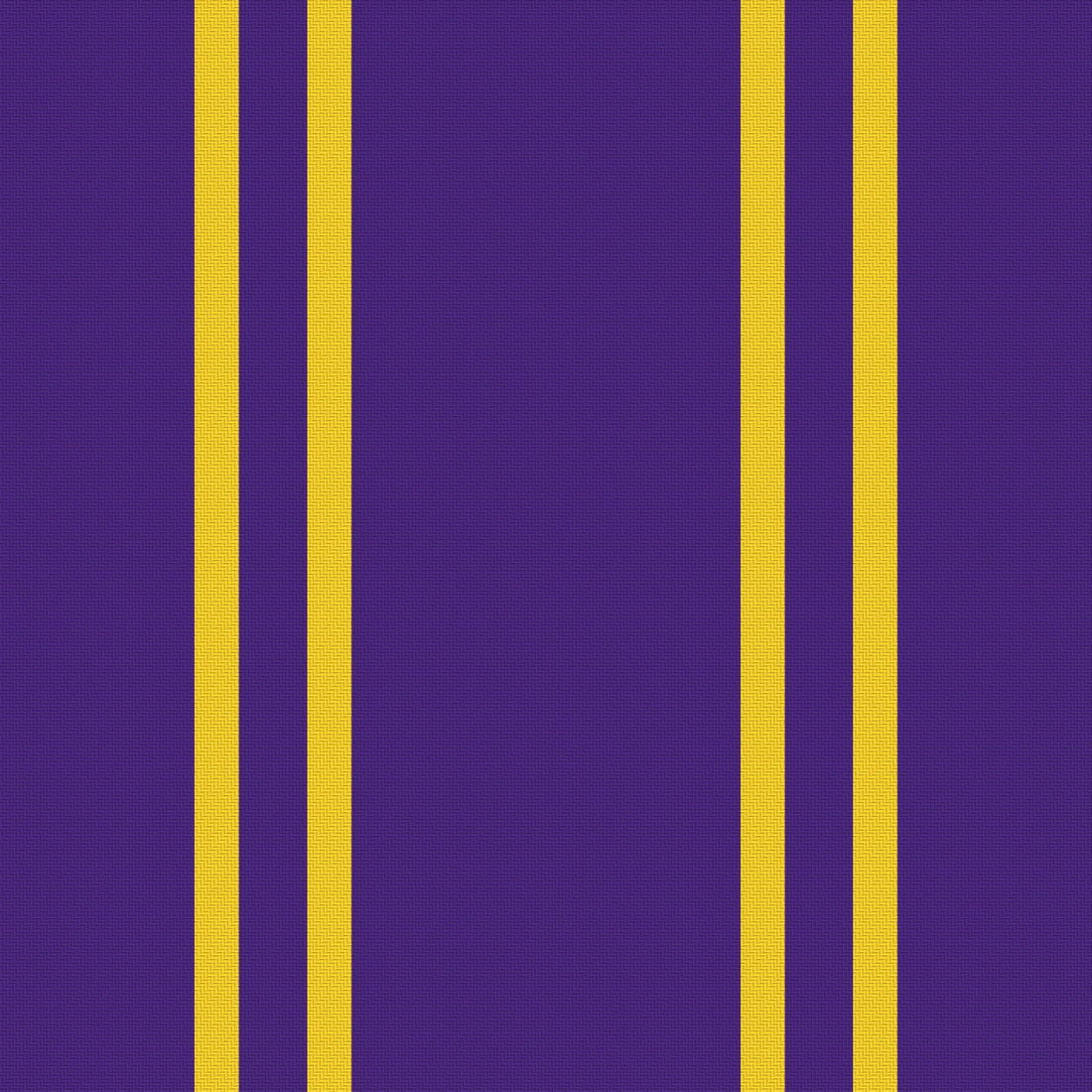 Purple, Golden Yellow & White — Double Track — Full pattern